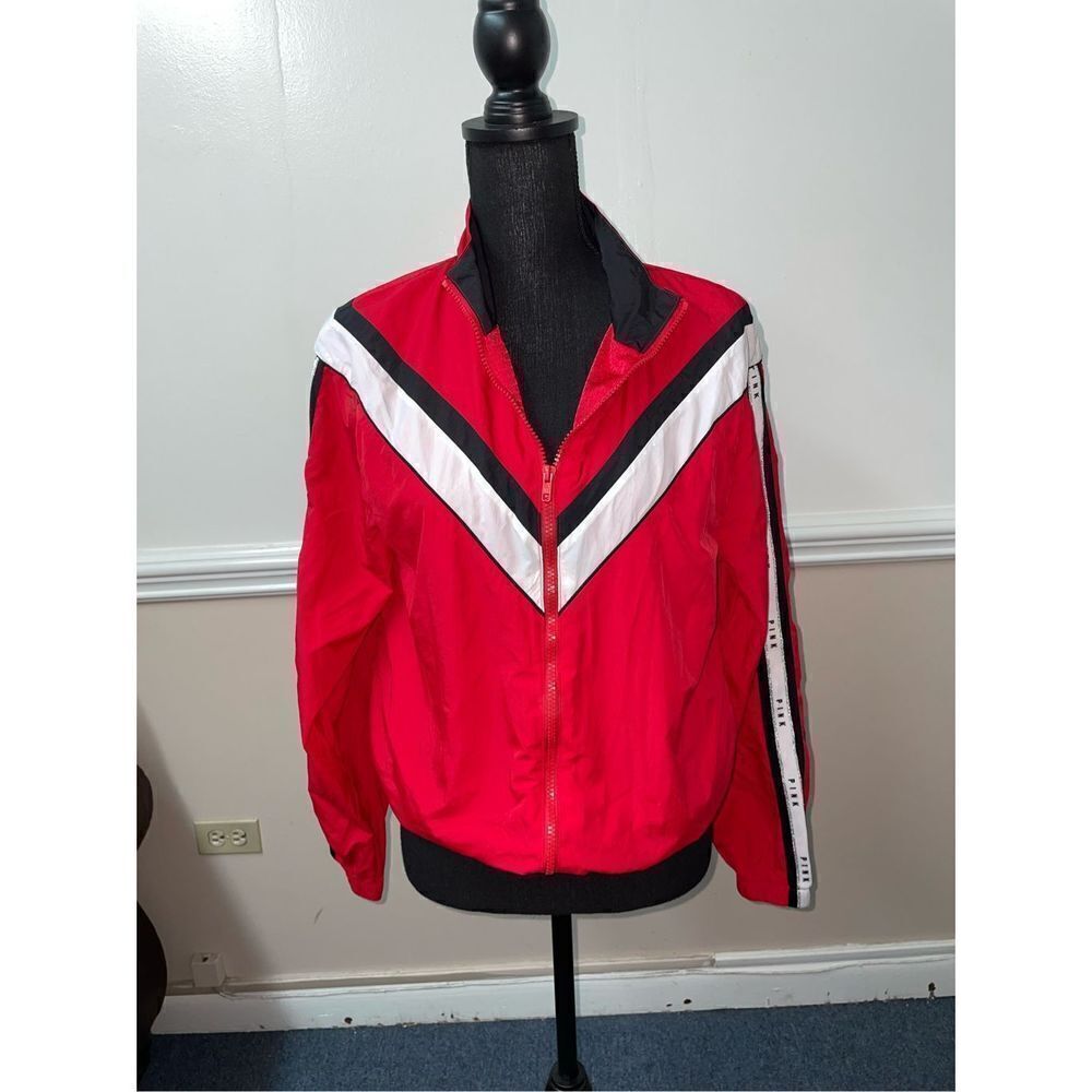 PINK Victoria’s Secret Lightweight Full Zip Logo Bomber Jacket
